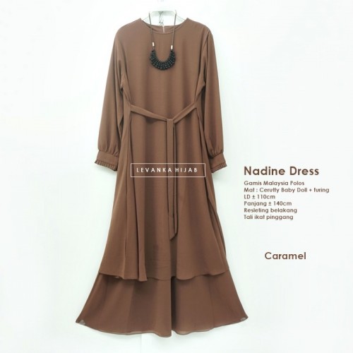Nadine-003 Gamis Malaysia Polos